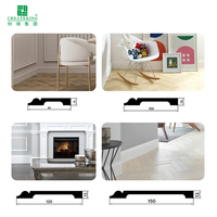 Moulures décoratives en PS, plinthes autocollantes imperméables pour la rénovation intérieure