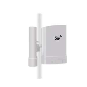Factory 5G Outdoor CPE With Sim Card Wireless Router POE 48V/0.5A IP65 3LAN+1WAN Dual Band WiFi 2.4/5GHz Built-in 5G/LTE Antenna