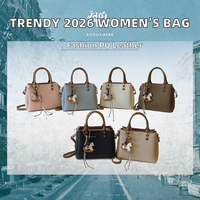 Sac à bandoulière en cuir PU de style coréen, sac à main, sac fourre-tout pour un usage quotidien