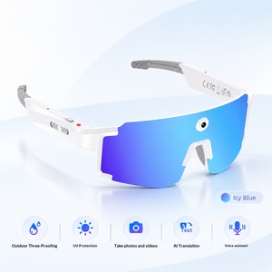 Lunettes audio intelligentes W‑Ai4, son surround 3D à oreille ouverte, appels mains libres, charge sans fil sécurisée, lentilles remplaçables - Product Image 5