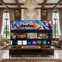 Téléviseur intelligent LED HD original 2K 4K avec système Google, sans cadre, grand format 32-115 pouces, fréquence de rafraîchissement 120Hz, téléviseur pour hôtel