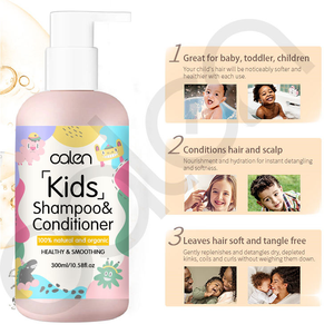 Luxfume - Set de Cuidado Capilar para Bebés al por Mayor, Champú y Acondicionador 100% Naturales y Suaves para Limpiar los Rizos, Fórmula Amigable para Niños - Product Image 3