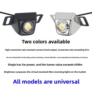Nuova Luce Posteriore LED YD ad Alta Luminosità 12V Lampada di Avvertimento per Parcheggio e Retromarcia Argento Nero LED 5630 6SMD per <span class=keywords><strong>Auto</strong></span>/Motociclette - Product Image 5