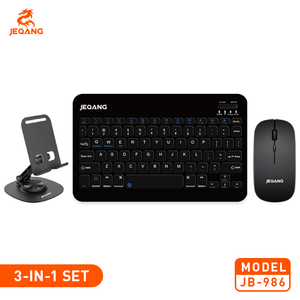 Jeqang-986 nóng bán 3n1 Combo Arabic bàn phím chuột điện thoại chủ BT nhiều chức năng mới thuận tay phải siêu mỏng không thấm nước - Product Image 3