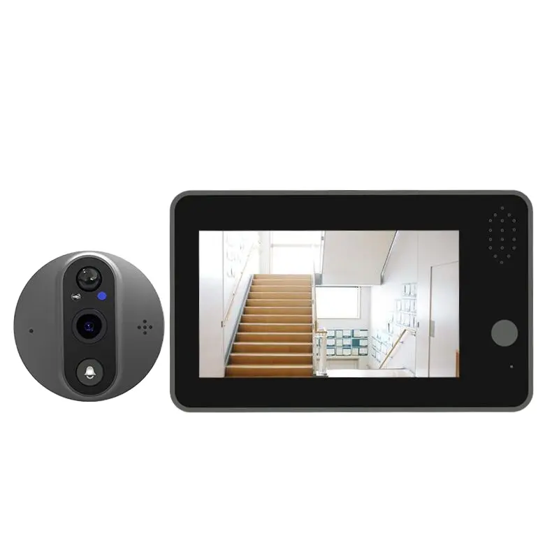 Cámara de vídeo inteligente con mirilla para puerta, videocámara de 2023 P con aplicación móvil para Villa, Wifi, compatible con PST-DB06U de detección de movimiento PIR, Tuya, Popular, 1080