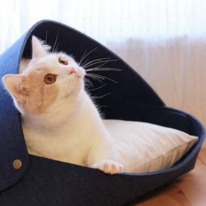 Cama para Gatos de Alta Calidad, Caja Suave para Dormir Profundamente, Transpirable y Duradera, Cueva de Fieltro para Gatos - Product Image 3