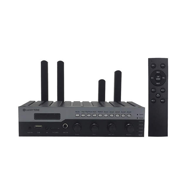 Wireless PA System Main Control Unit Blue-tooth Audio Amplifier With a Monitor Speaker for Remote Monitoring