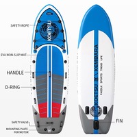 KOETSU Kotsu Planche de surf gonflable élargie de 39 mètres, construite par l'équipe, pour plusieurs joueurs, peut être équipée d'un moteur