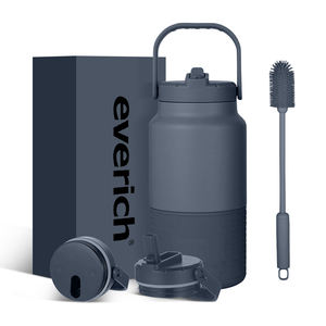 Vaso Térmico Personalizado de Gran Capacidad, 64 oz, Acero Inoxidable 18/8, Libre de BPA, con Tapa y Asa, Bicolor, para Bebidas Calientes/Frías, Tipo Growler para Cerveza - Product Image 1