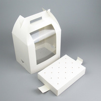 Boîte d'emballage en papier kraft pour cake pops, bonbons, chocolat, bonbons gélifiés, sucettes, boîte de présentation avec insert