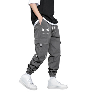 Pantalon Cargo Tactique Homme Style Décontracté Hip Hop avec Multiples Poches et Cordon de Serrage, Pantalon et Treillis Graphique Style Urbain - Product Image 4