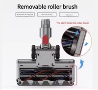 Tête de brosse motorisée à turbine LED laser réutilisable, compatible avec les aspirateurs sans fil V7 - Pièces d'accessoires pour tapis et sols