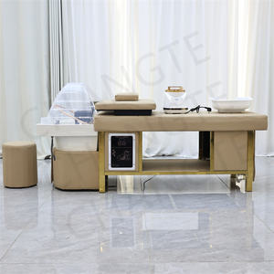 เตียงสระผมสำหรับร้านเสริมสวย รุ่นมืออาชีพ ทันสมัย ทนทาน พร้อมเครื่องอบไอน้ำ สำหรับศูนย์เสริมสวย - Product Image 5