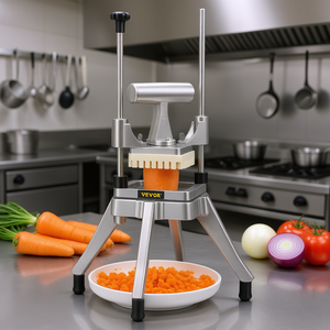 Vevor – hachoir à légumes professionnel, lame en acier inoxydable de 1/4 pouces, machine à découper les oignons, les tomates et les carottes - Product Image 2