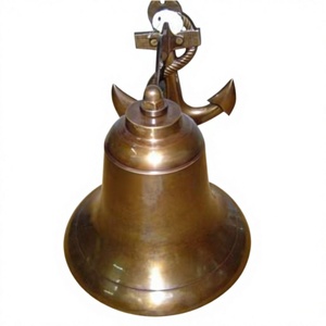 Brass Antique Bell Metal Crafts Decorative Wall Bells Hanging Handmade Metal Crafts Titanic Ship Anchor Nautical Bell <b>Decoration</b> - Product Image 1