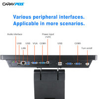Nouveau design russe 15.6 pouces caisse enregistreuse 10 points écran tactile capacitif kassa slim pos système matériel pour épicerie