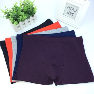 Intimo uomo boxer tinta unita traspirante a vita media in cotone RC di grandi dimensioni - Product Image 6