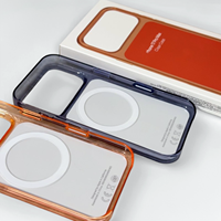 Casing Magnetik Transparan untuk iPhone 17/16Pro Max Series Box & Tombol Kamera, Mendukung Pengisian Daya Nirkabel