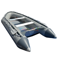 Bateau pneumatique de sport nautique, radeau pour eaux vives, bateau pneumatique de pêche, bateau pneumatique à rames en PVC pour la pêche avec aluminium