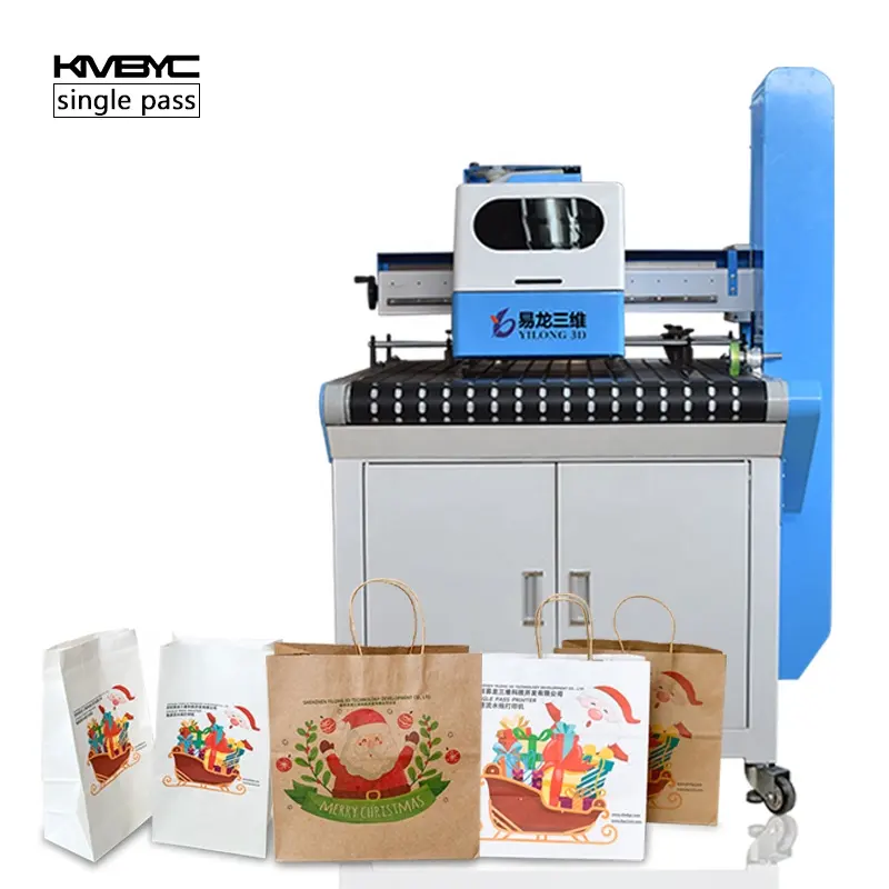 Цветной бумажный пакет печатная машина Односторонний принтер цифровая печать для партии