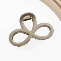 Pinces à cheveux en plastique de 9 cm, forme infini, finition mate, forte tenue, antidérapantes, pour femmes, épaisses, pour fêtes, en carton