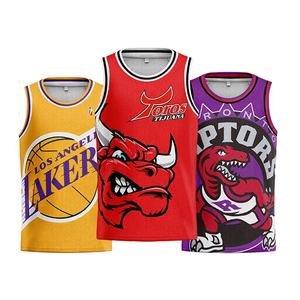 Maillot de <span class=keywords><strong>basket</strong></span>-ball américain <span class=keywords><strong>NB</strong></span> personnalisé pour hommes, femmes et étudiants, sans manches, col rond, nom de l'équipe des Lakers, gilet personnalisé à faire soi-même - Product Image 1