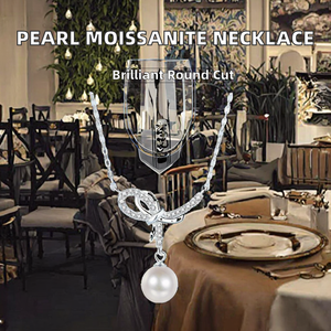 Elegant 8mm Shell Pearl Butterfly Design Pendant Necklace Women S925 Silver Jewelry Trendy <b>Gift</b> Moissanite - Product Image 2