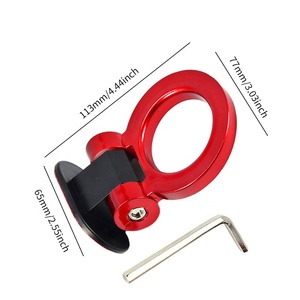 Multicolor ABS JDM <b>Dummy</b> Tow Hook Adjustable Traction Hook Universal Car Front Bumper Mod Decor Parts - Product Image 3