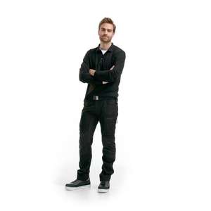 BLAKLADER - 338810509900XS Polo de manga larga Negro-EAN 7330509482247 CAMISETAS Y POLOS DE TRABAJO - Product Image 3