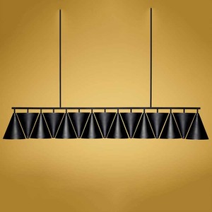 Đèn chùm nhiều đầu sáng tạo với dây kim loại hình học, thiết bị chiếu sáng tùy chỉnh cho phòng khách - Product Image 2