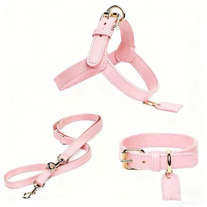 Collar de perro de cuero ajustable de lujo personalizado: con etiqueta de cuero exclusiva, textura de gama alta para perros de varios tamaños - Product Image 1