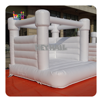 Château gonflable commercial blanc, utilisation humide et sèche