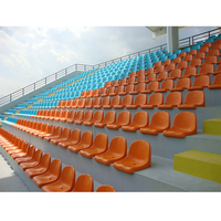 Sièges en plastique pour stade PP, chaise de stade monobloc en polypropylène pour événements sportifs
