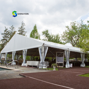Grandes tentes de mariage transparentes en aluminium Shengyixin pour événements en plein air, taille 10x10, capacité de <span class=keywords><strong>300</strong></span> personnes, tissu PVC, toutes saisons - Product Image 3