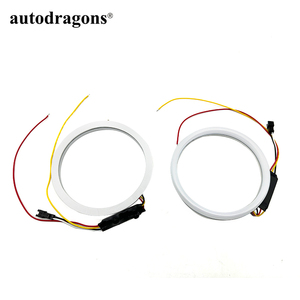 Feux de jour à LED Angel Eyes Halo Ring, blanc ambre, 12V, 120mm, avec fonction de gradation - Product Image 2