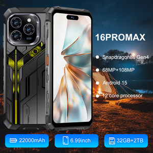 <strong>Rugged</strong> Phone <strong>2026</strong> 16 Pro Max Android 15 Water Resistant Fingerprint 120Hz LED French IP68 32GB+2TB High Performance <strong>Smartphone</strong> - Product Image 3