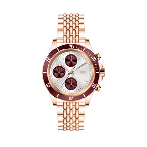 Reloj Coastal Pace con correa metálica y movimiento de cuarzo, que combina estilo urbano para negocios y uso diario con comodidad duradera. - Product Image 5