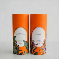 Emballage en carton cylindrique personnalisé en gros, vente chaude, soins de la peau, fleurs de rose à base de plantes, sel de bain, bombe de bain, boîte cadeau ronde