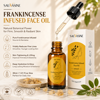 Expédition immédiate - Huile pour le visage à l'encens haute puissance 30 ml - Sérum anti-âge pour raffermir la peau - Beurre de karité - Réparation des rides - Sans alcool