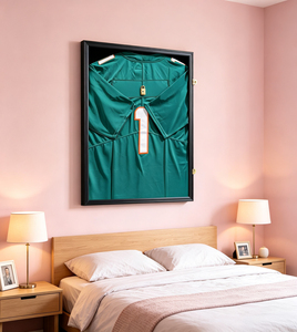 Custom Wooden Hinged Jersey <strong>Shadow</strong> <strong>Box</strong> <strong>Frame</strong> Front Loading Swing Door Sport Memorabilia Display Case Gym Decor Wood <strong>Frame</strong> - Product Image 4