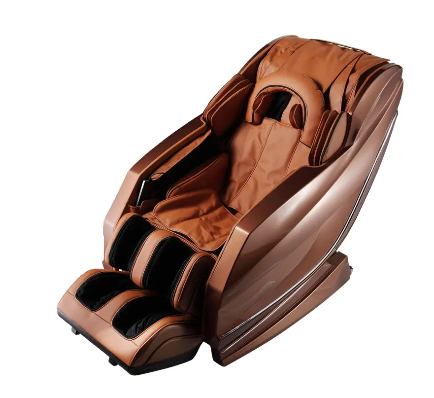 2020 neueste Luxus Günstige Tragbare 4d Null Schwerkraft Shiatsu Fuß Massage Stuhl Verkauf Schwarz Leder Musik Körper OEM Power