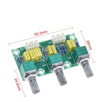 Préamplificateur passif Hi-Fi, carte amplificateur, module d'alimentation, réglage des basses et des aigus, électronique DIY, carte PCB électronique