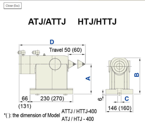 Contre-pointe manuelle série HTJ(HTTJ)-210 (pneumatique) avec vanne de commutation pneumatique, table rotative 4e axe, contre-pointe manuelle - Product Image 3