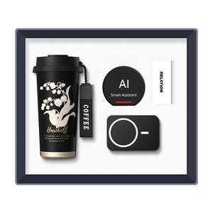 Holiday Custom Logo Gift Pu Notebook Metal Pen USB Power Bank Thermos Cup y <span class=keywords><strong>Bluetooth</strong></span> Speaker All-in-One Gift Sets - Product Image 1