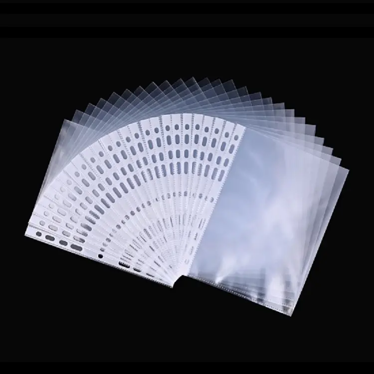 Protecteur de feuilles en plastique transparent, A5 9, pièces, manchon transparent, feuilles amples, pour bineurs à 9 anneaux