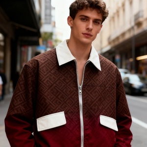 Blouson aviateur demi-zip à capuche MA-1 pour homme, style streetwear, personnalisable avec broderie et impression, fabrication OEM - Product Image 2