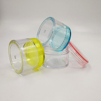 Petits pots en plastique NH H PS avec couvercles, pots transparents en plastique PET pour crème pour le visage, couvercles en plastique, contenants cosmétiques pour maquillage