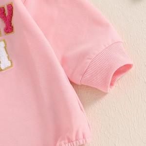Sudadera Romper de Invierno para Bebé Niña con Bordado Sherpa, Estilo Burbuja - Product Image 5