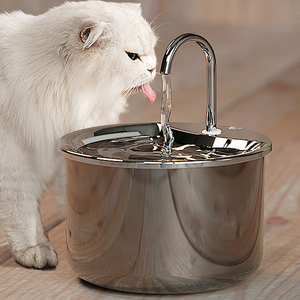 Fontaine automatique pour animaux de compagnie ultra silencieuse, en acier inoxydable, 2L, à brancher - Product Image 4