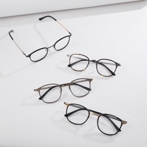 Vintage <b>Round</b> Eyewear <b>Frame</b> Fashion Ultrathin Myopia Glasses <b>Frame</b> Business Optical Spectacle <b>Frame</b> for Daily Wear - Product Image 2